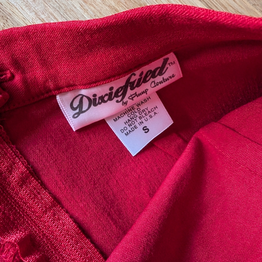 Pinup Couture Vibrant Red Top